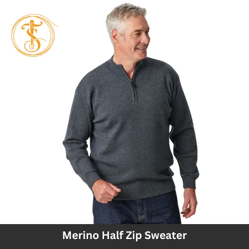 Merino Half Zip Sweater